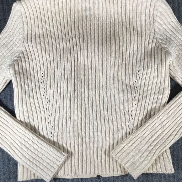 VS2 by Vakko leather and wool sweater jacket ladies size small - Picture 7 of 14